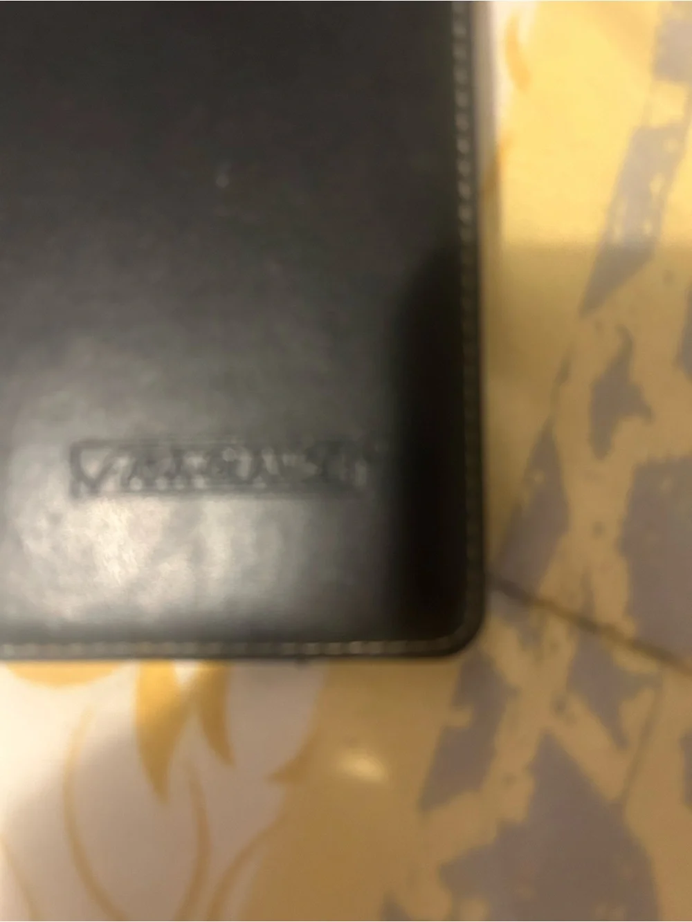 At-a-Glance Black Leather Portfolio Folio with Buckle Closure
